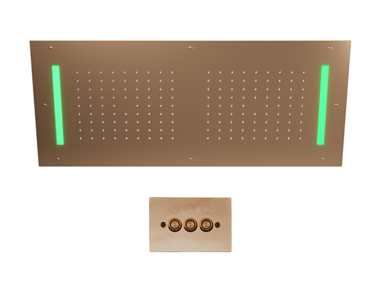 Soffione a soffitto con cromoterapia 700x400 mm ZEN SHOWER_ZS0C0115 -1