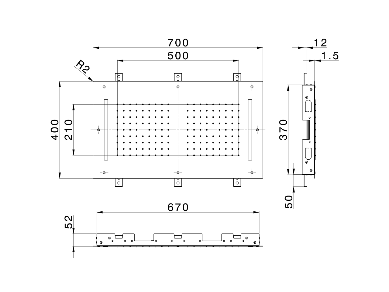 Soffione a soffitto con cromoterapia 700x400 mm ZEN SHOWER_ZS0C0115 - v1