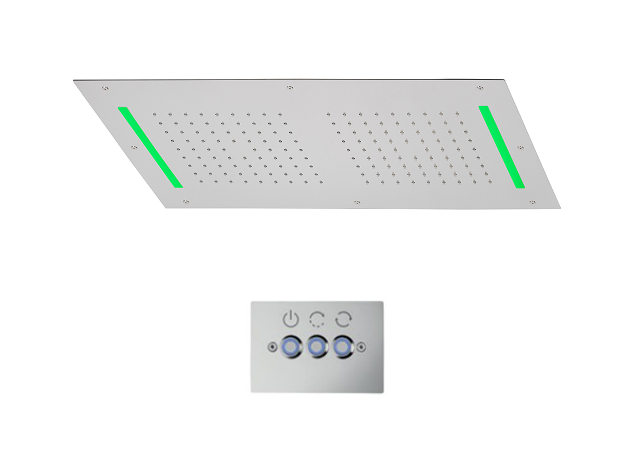 CisalSoffione a soffitto con cromoterapia 700x400 mm ZEN SHOWER_ZS0C0115