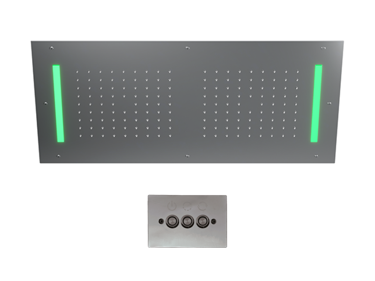 Soffione a soffitto con cromoterapia 700x400 mm ZEN SHOWER_ZS0C0115 -1