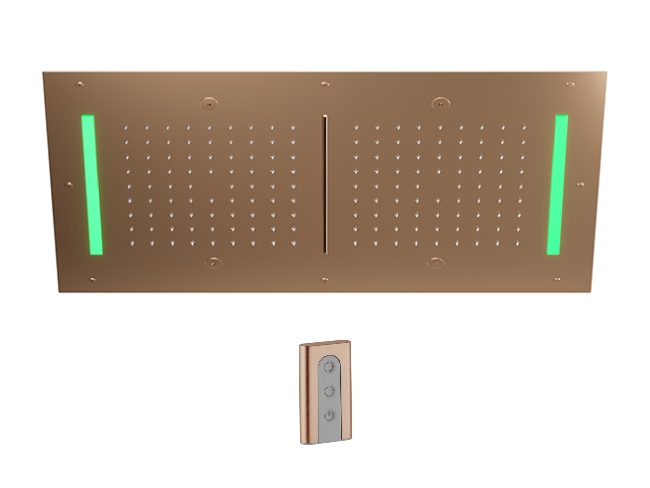 Soffione a soffitto con cromoterapia 700x400 mm WELLNESS_ZS0C0120 -1