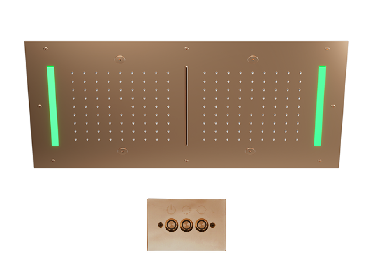 Soffione a soffitto con cromoterapia 700x400 mm WELLNESS_ZS0C0125 -1