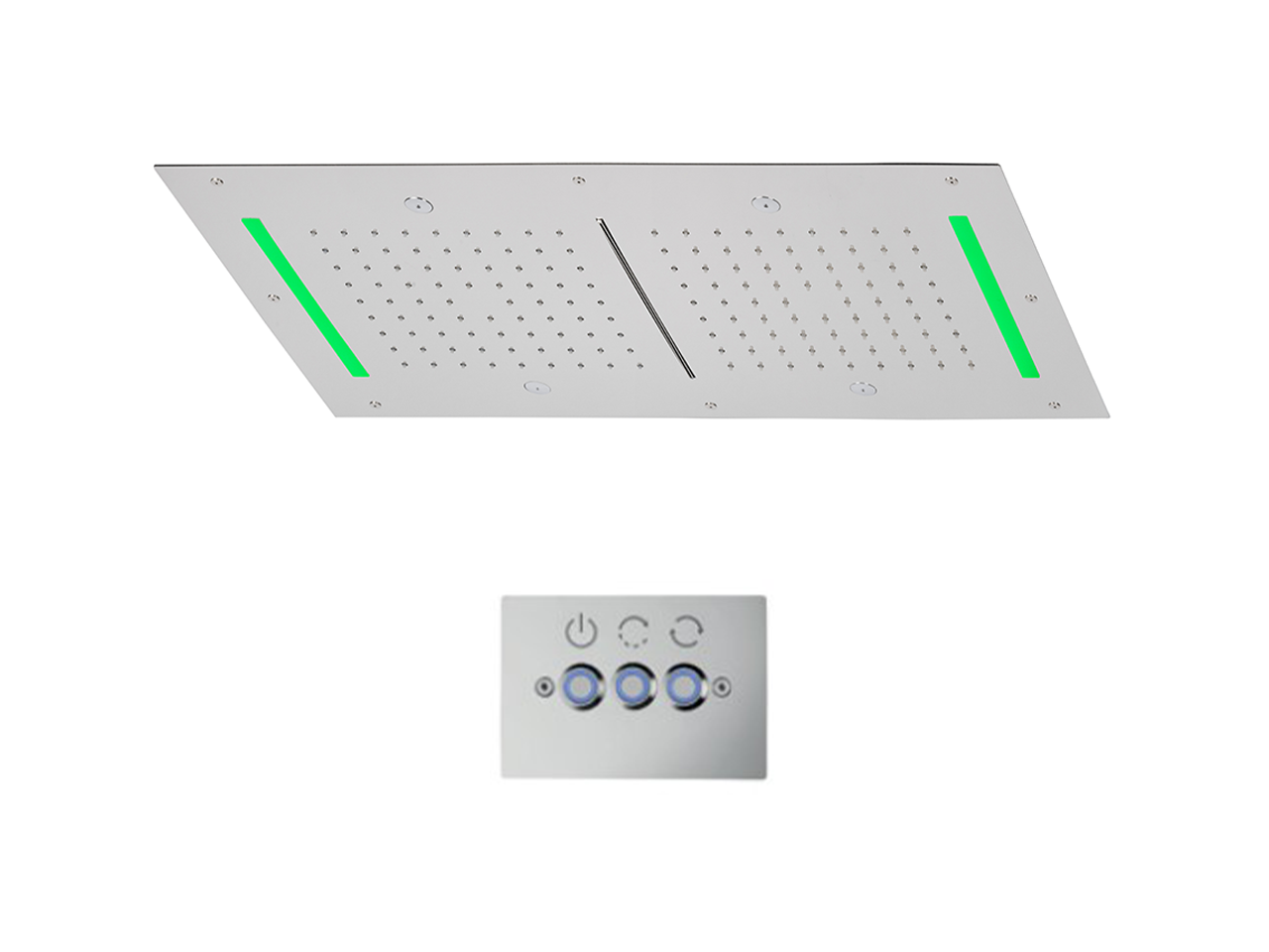 CisalSoffione a soffitto con cromoterapia 700x400 mm WELLNESS_ZS0C0125