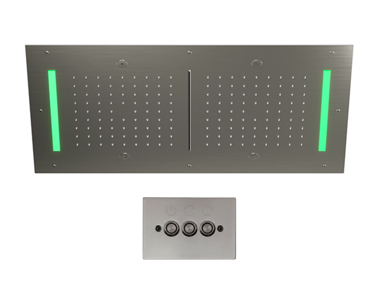 Soffione a soffitto con cromoterapia 700x400 mm WELLNESS_ZS0C0125 -1