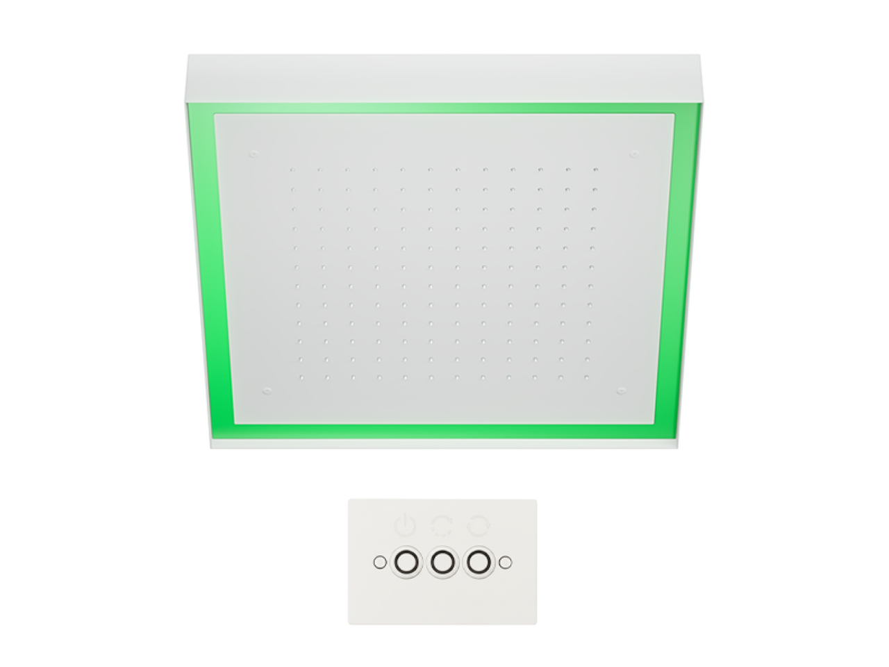 Soffione a soffitto con cromoterapia 570x570 mm ZEN SHOWER_ZS0C0135 -1
