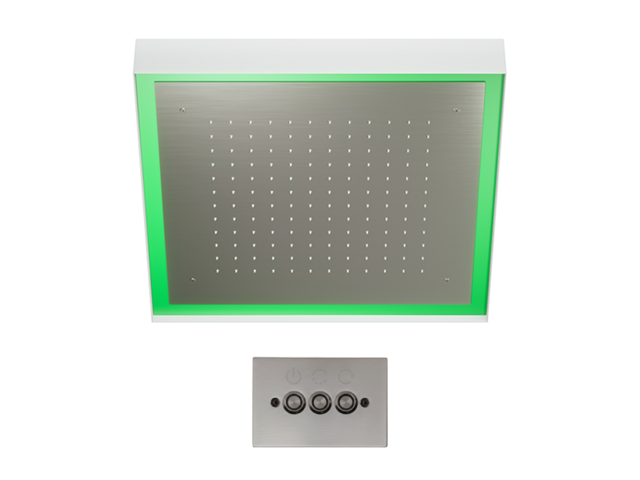 Soffione a soffitto con cromoterapia 570x570 mm ZEN SHOWER_ZS0C0135 -1