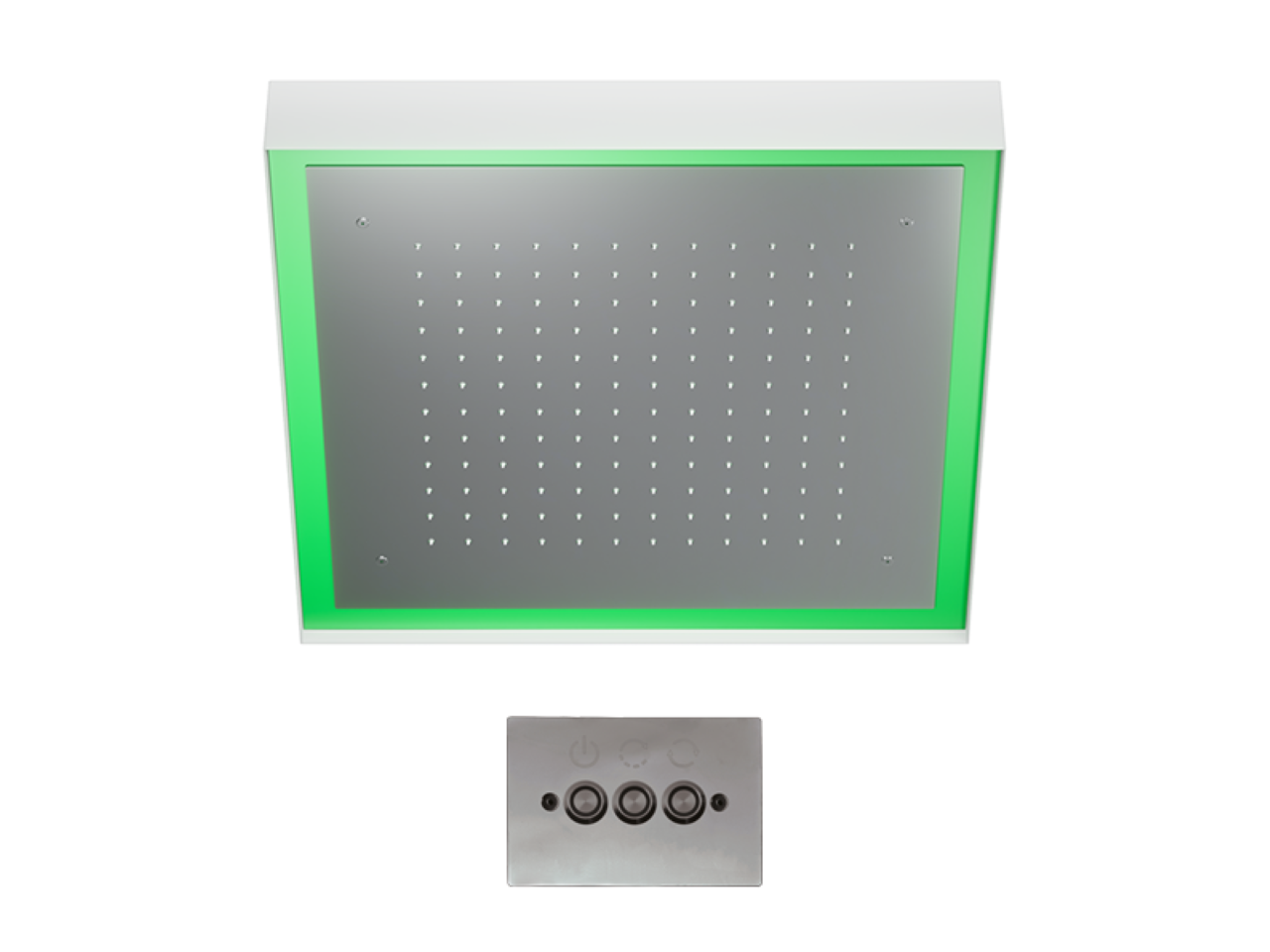 Soffione a soffitto con cromoterapia 570x570 mm ZEN SHOWER_ZS0C0135 -1