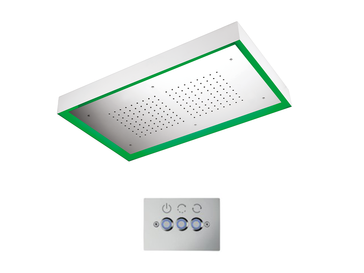 CisalSoffione a soffitto con cromoterapia 770x470 mm ZEN SHOWER_ZS0C0155