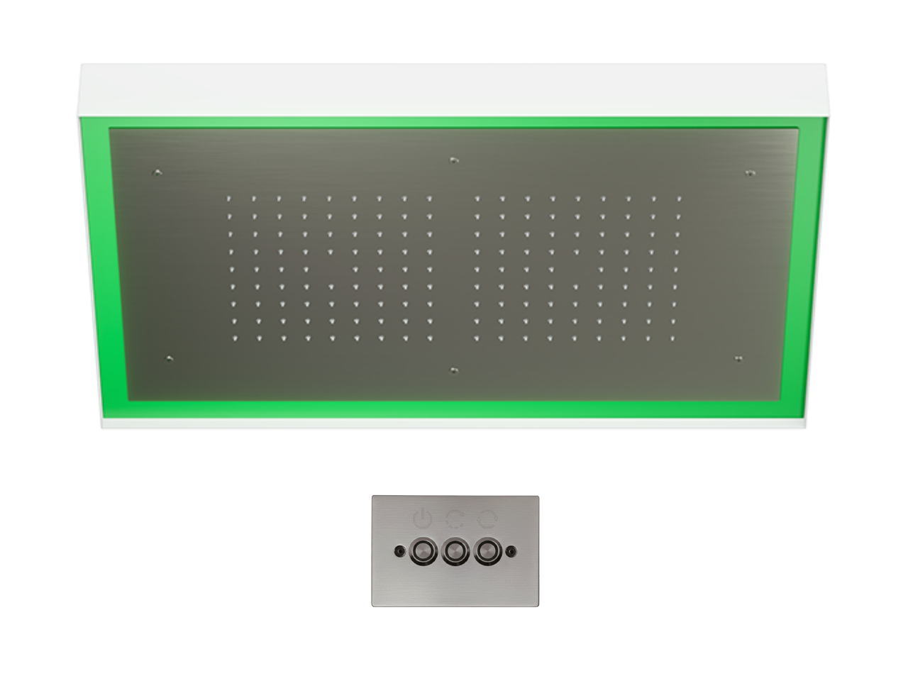 Soffione a soffitto con cromoterapia 770x470 mm ZEN SHOWER_ZS0C0155 -1