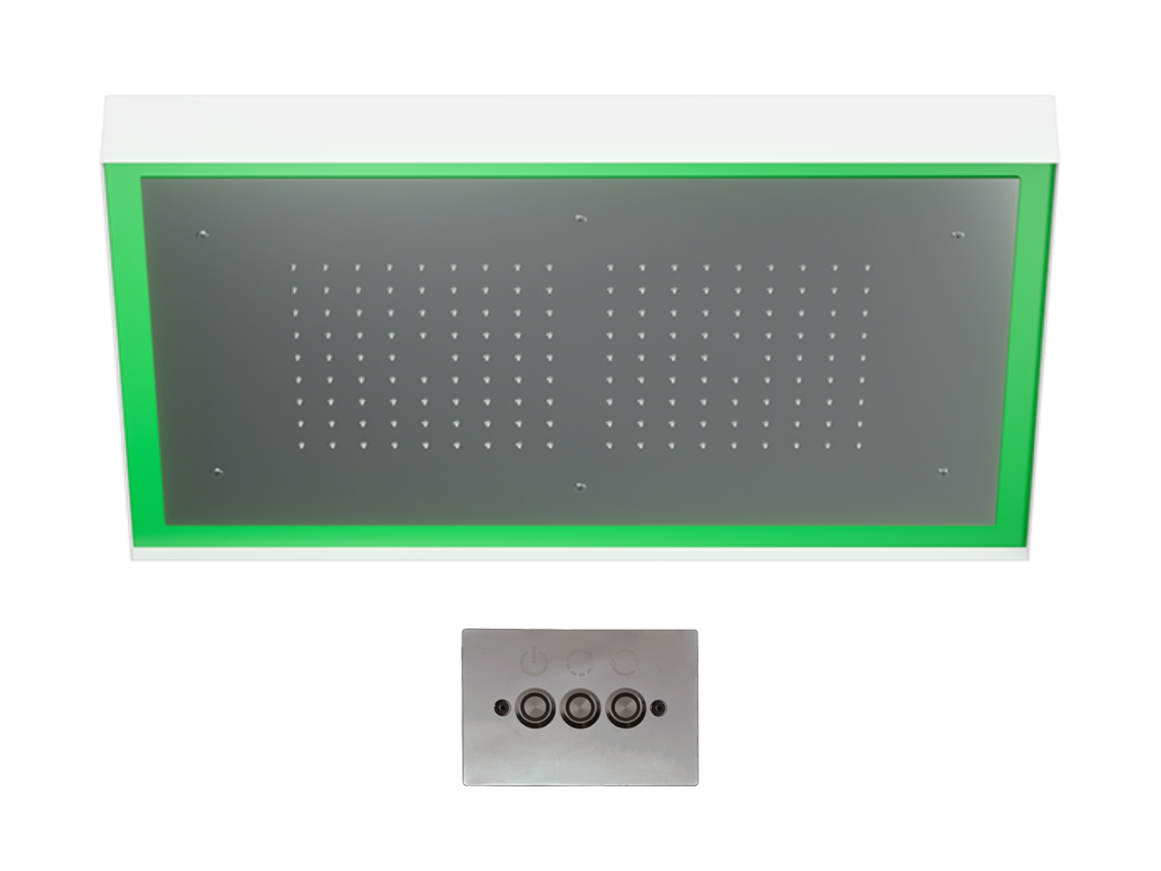 Soffione a soffitto con cromoterapia 770x470 mm ZEN SHOWER_ZS0C0155 -1