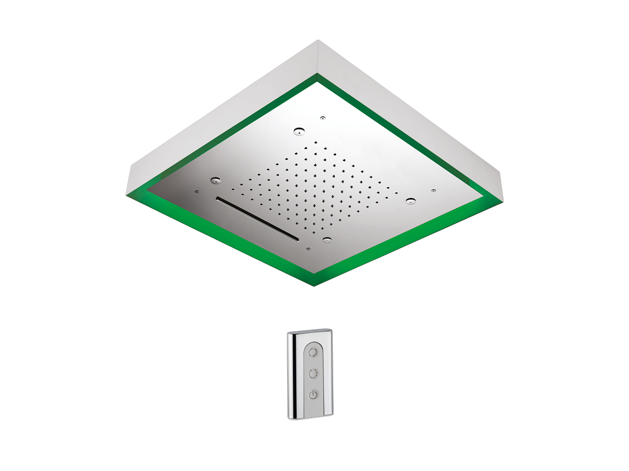 Soffione a soffitto con cromoterapia 570x570 mm ZEN SHOWER_ZS0C0160 - v1