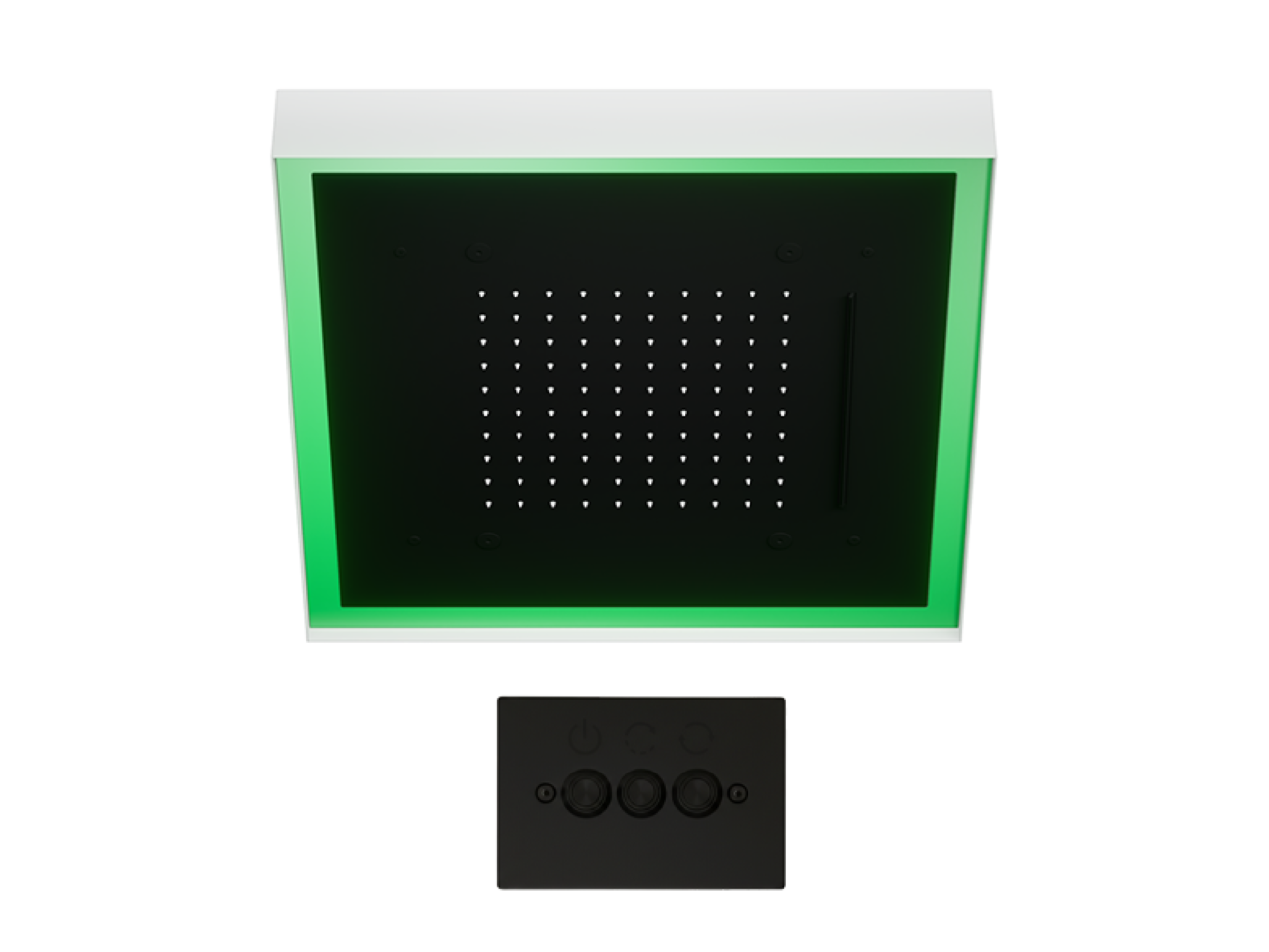 Soffione a soffitto con cromoterapia 570x570 mm ZEN SHOWER_ZS0C0165 -1