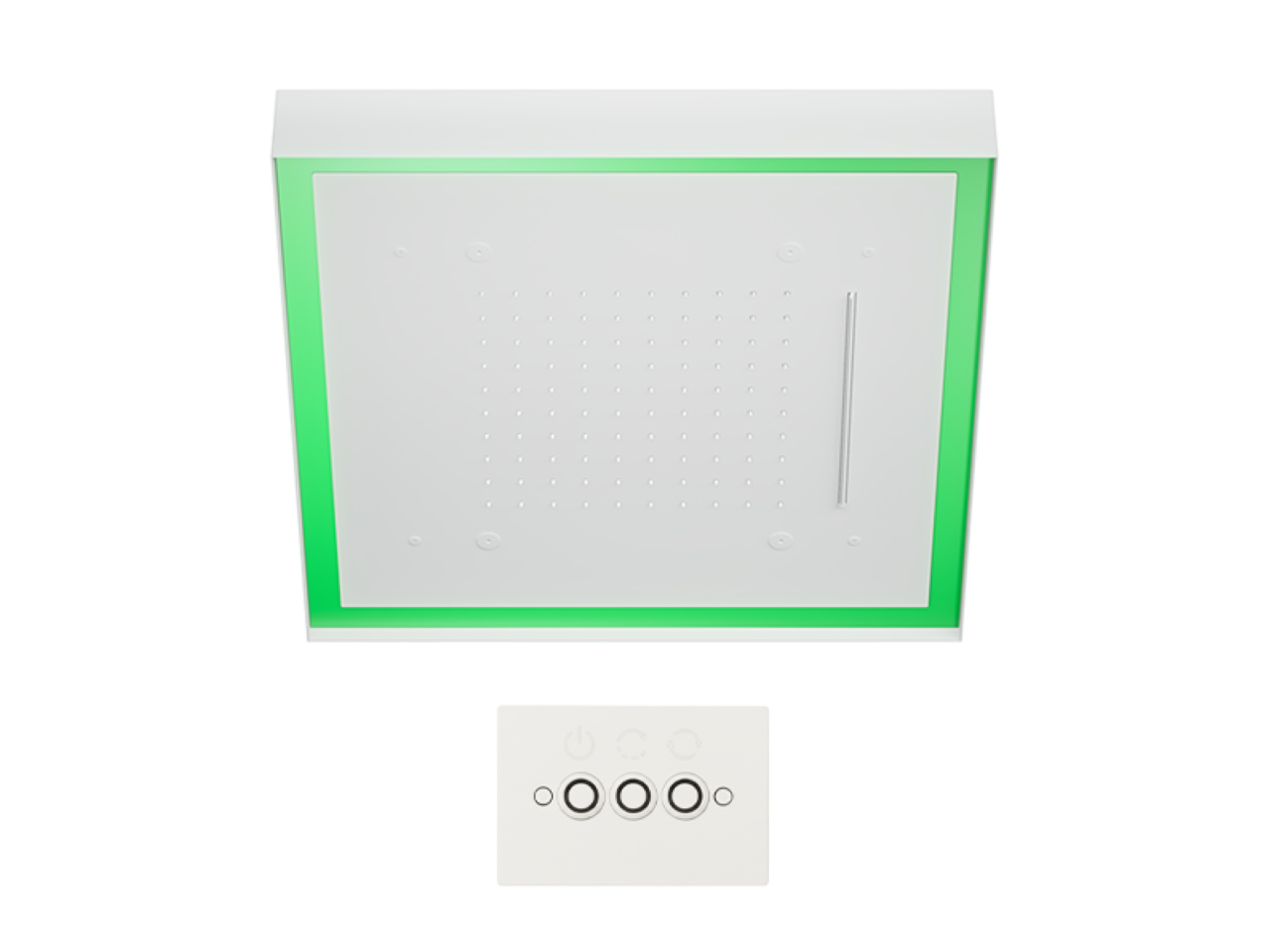 Soffione a soffitto con cromoterapia 570x570 mm ZEN SHOWER_ZS0C0165 -1