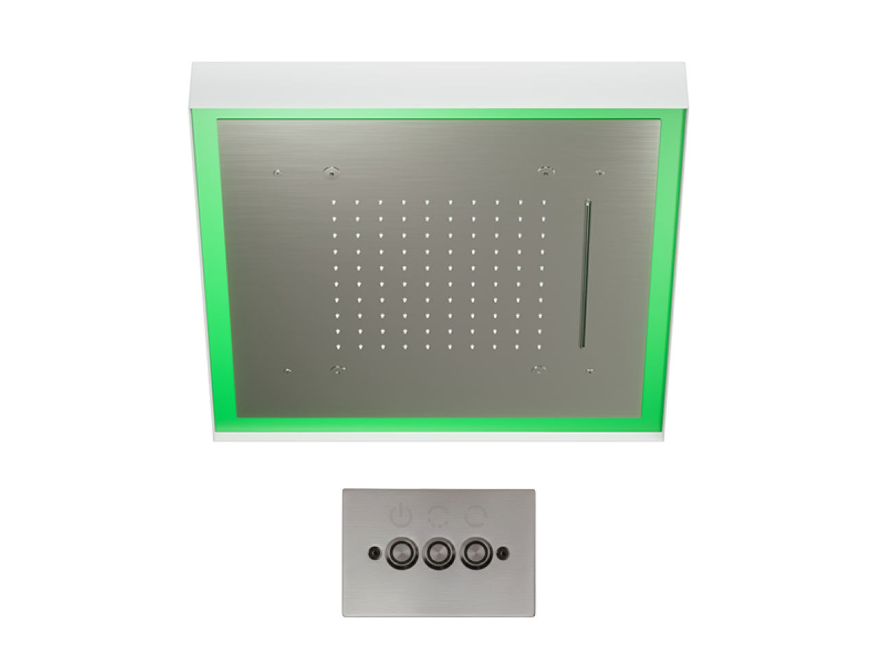 Soffione a soffitto con cromoterapia 570x570 mm ZEN SHOWER_ZS0C0165 -1
