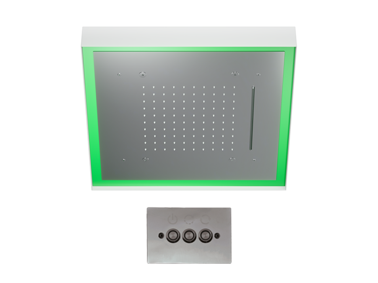 Soffione a soffitto con cromoterapia 570x570 mm WELLNESS_ZS0C0165 -1