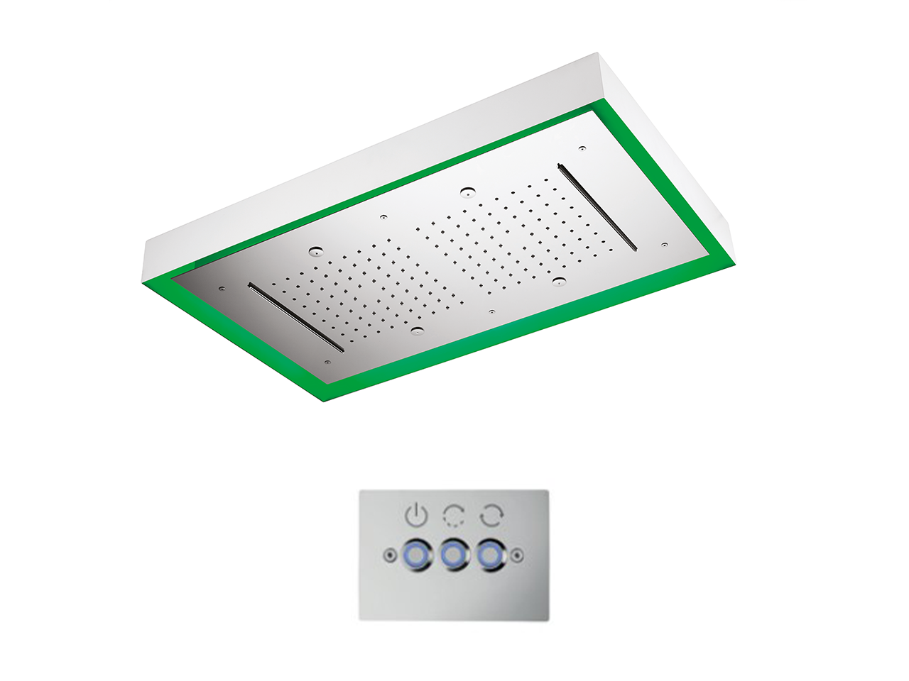 CisalSoffione a soffitto con cromoterapia 770x470 mm WELLNESS_ZS0C0185