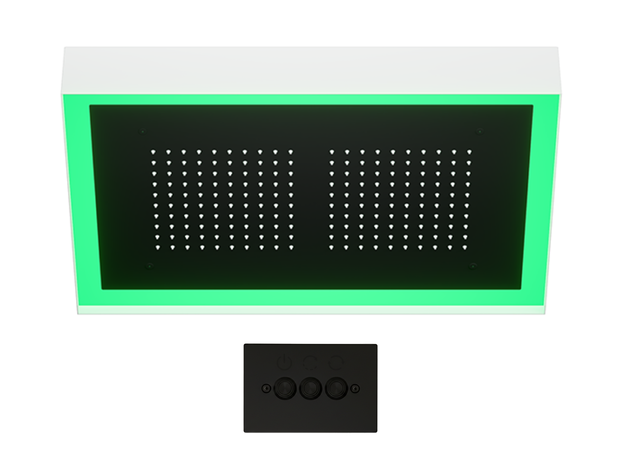 Soffione a soffitto con cromoterapia 570x370 mm ZEN SHOWER_ZS0C0215 -1