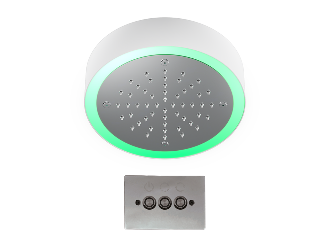Soffione a soffitto con cromoterapia Ø 200 mm ZEN SHOWER_ZS0C0235 -1