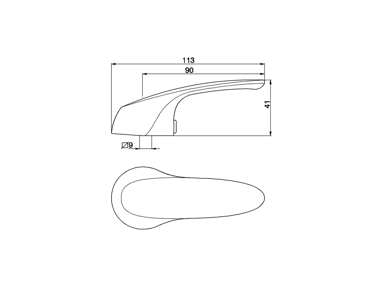 Leva monocomando 'FL' RICAMBI_ZZ940780 - v1